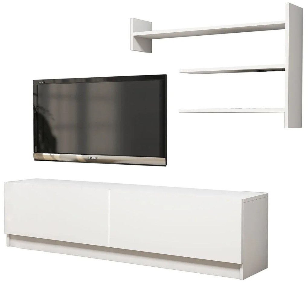 Σύνθετο ArteLibre ALPHA Λευκό 160x32x40cm-14410011