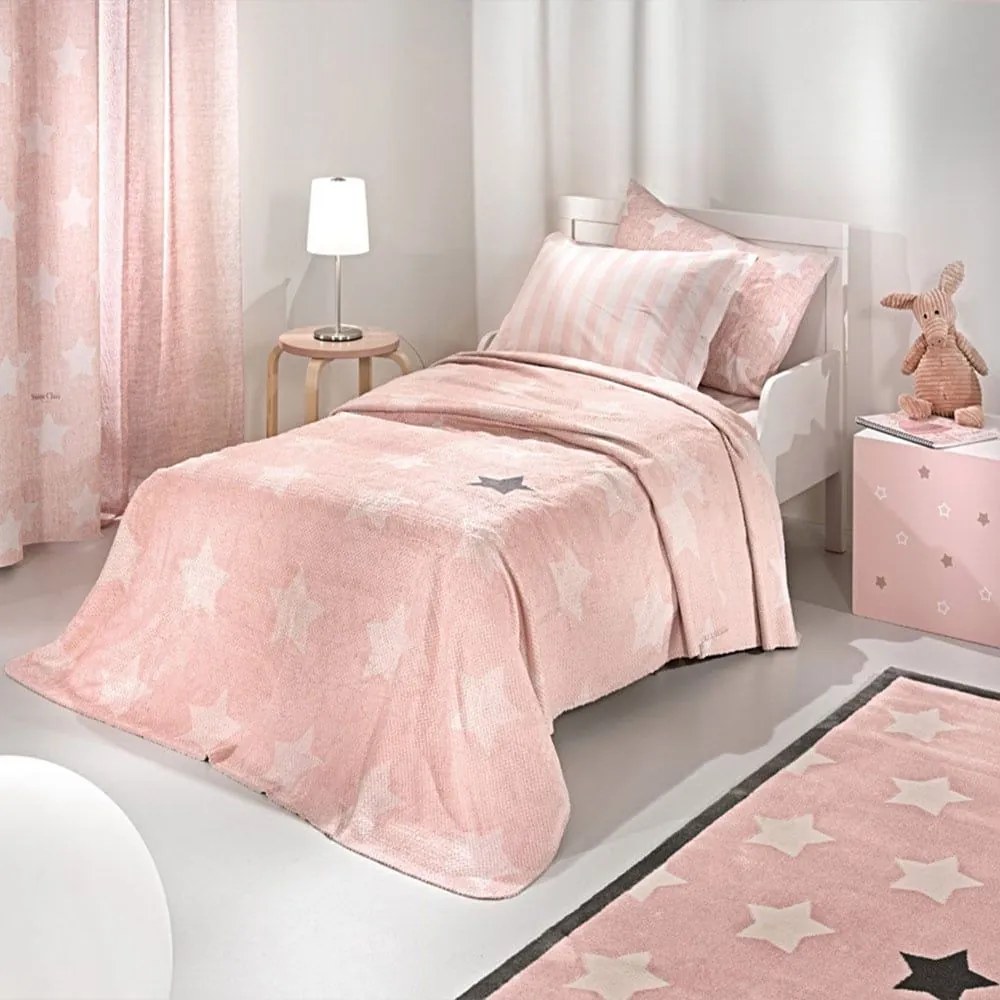 Κουβέρτα Παιδική Ultrasoft Pirineo Pink Saint Clair Μονό 160x220cm Πολυέστερ