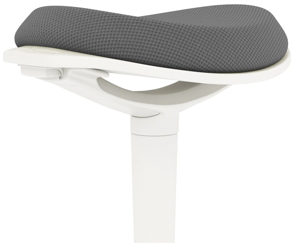 Καρέκλα γραφείου, εργονομικό σκαμπό όρθιας στάσης, ρυθμιζόμενο ύψος, έως 120 kg, 42,5 x 35,5 x 56,5-71,5 cm, Γκρι