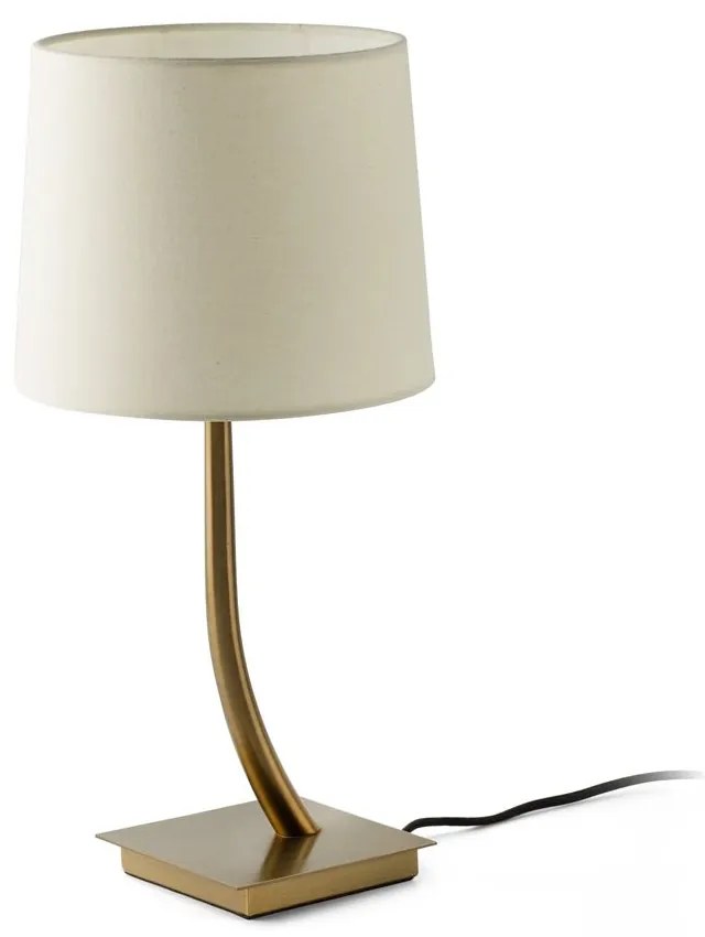 Επιτραπέζιο Φωτιστικό - Πορτατίφ Rem 29685-05 E27 max 15W Bronze - Beige Faro Barcelona Aluminium, Textilene