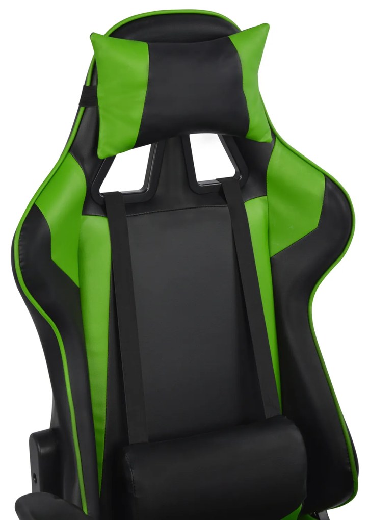 ΠΟΛΥΘΡΟΝΑ GAMING RACING HM1056.03 ΜΑΥΡΟ - ΠΡΑΣΙΝΟ PU 67x70x134 εκ. (1 Τεμμάχια)