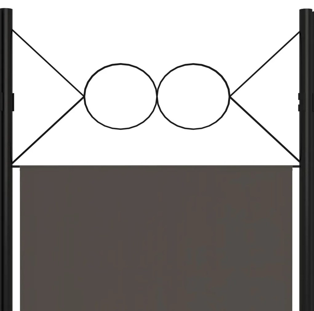 vidaXL Διαχωριστικό Δωματίου με 3 Πάνελ Ανθρακί 120 x 180 εκ.