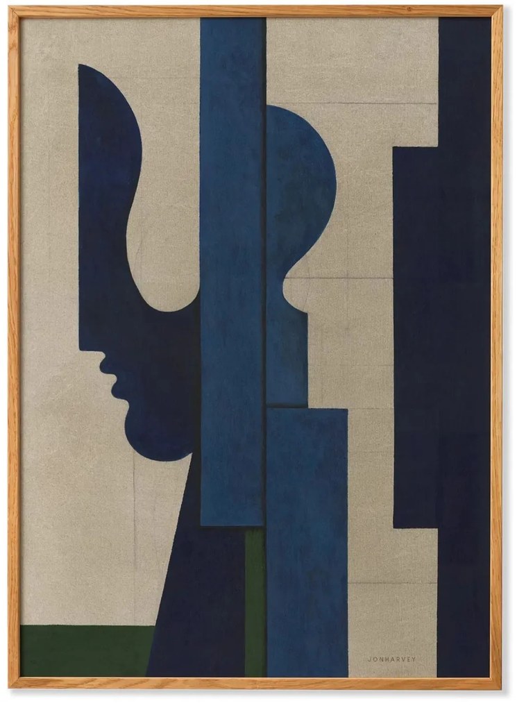 Πόστερ Poetry In Motion - Μπλε Αποχρώσεις Μπεζ 50 x 70 PAPER COLLECTIVE