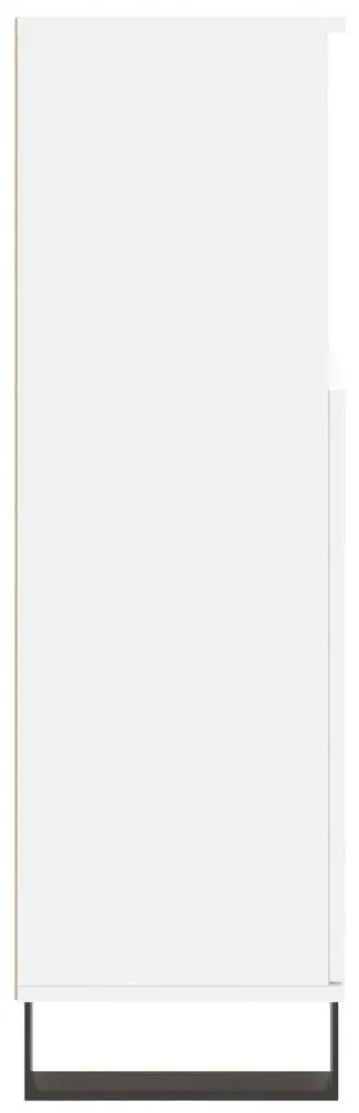 Ντουλάπι Μπάνιου Λευκό 30 x 30 x 100 εκ. από Επεξεργασμένο Ξύλο - Λευκό