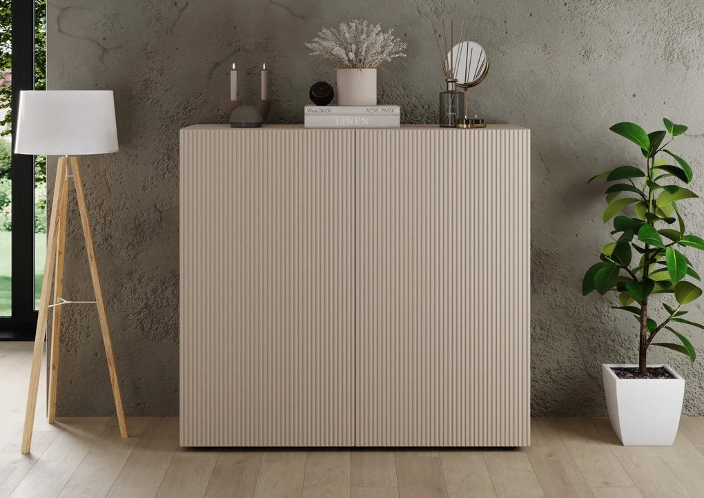 Έπιπλο Τηλεόρασης Ανθρακί Οξειδωμένο 121x43x57