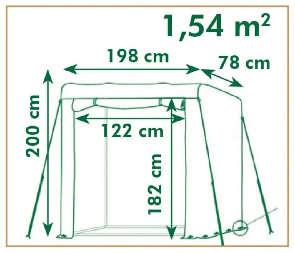 Nature Θερμοκήπιο για Ντομάτες 198 x 78 x 200 εκ.
