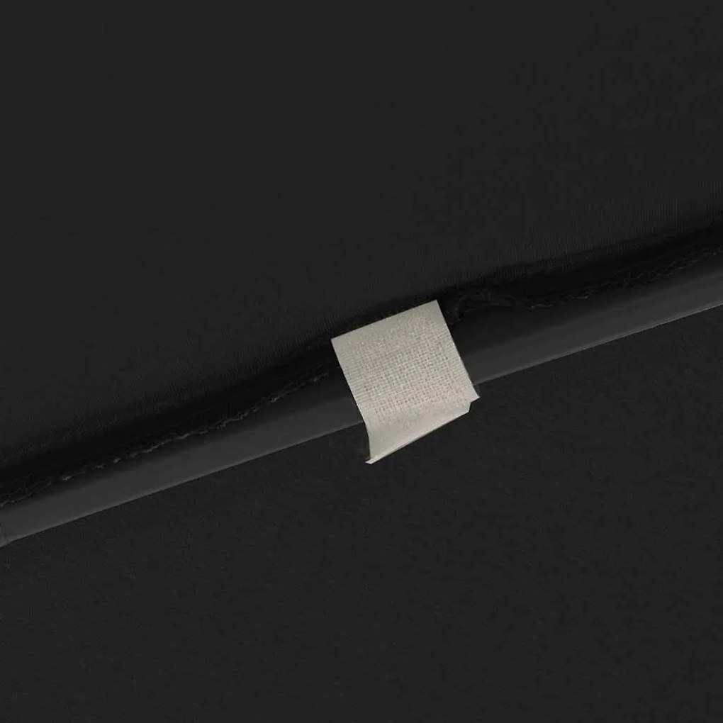vidaXL Ομπρέλα Κήπου Μαύρο 295 x 295 x 245 εκ Πολυεστέρας και Χάλυβας