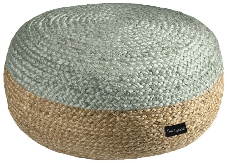 Πουφ (Φ65x30) Guy Laroche Ottoman Double Aqua
