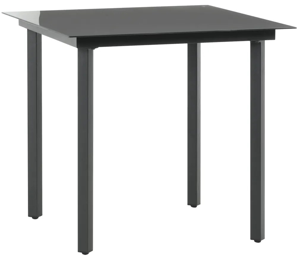 vidaXL Σετ Τραπεζαρίας Κήπου 3 τεμ. Μαύρο από Ρατάν PVC