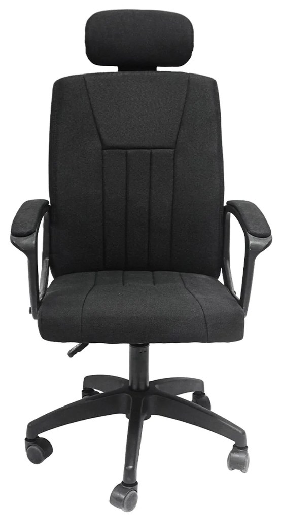 ΚΑΡΕΚΛΑ ΓΡΑΦΕΙΟΥ NIMBLE HM1199.11 ΜΑΥΡΟ ΥΦΑΣΜΑ-ΜΑΥΡΟΣ ΣΚΕΛΕΤΟΣ &amp; ΒΑΣΗ 59x64x122Υεκ