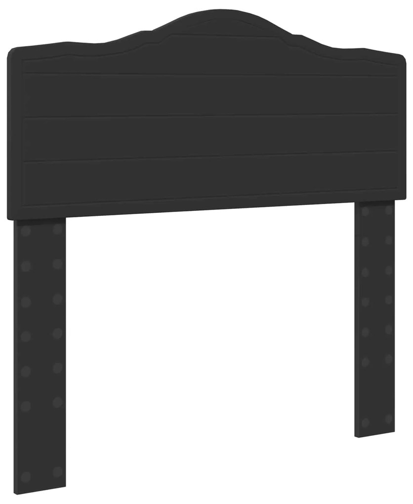 vidaXL Σκελετός Κρεβατιού Μαύρο 90 x 200 cm Στερεά ξυλεία πεύκου