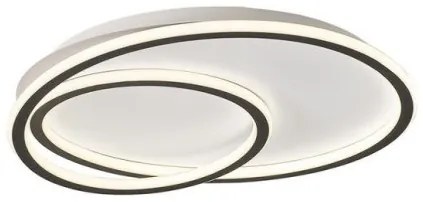 Πλαφονιέρα Φωτιστικό Οροφής LED 40W 3000K Λευκό-Μαύρο Arla 4292500 Viokef 4292500 Μαύρο-Λευκό