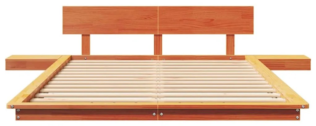 vidaXL Σκελετός Κρεβατιού Καφέ 120 x 190 cm ξύλο