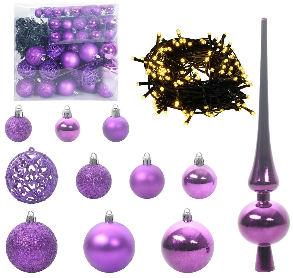 vidaXL Τεχνητό Χριστουγεννιάτικο Δέντρο με Άξονα με βάση Λευκό 300 cm