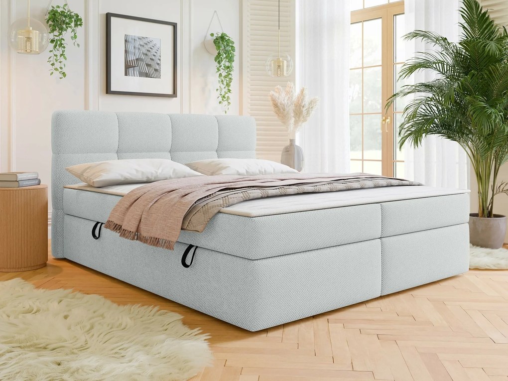 Κρεβάτι continental Beloit 117, 180x200, Ταπισερί,  Τάβλες για Κρεβάτι, 183x209x113cm,  Στρώμα