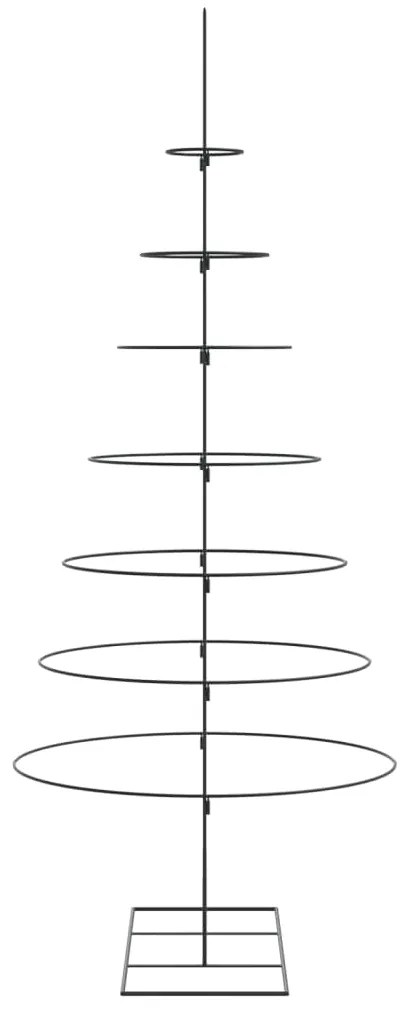 vidaXL Χριστουγεννιάτικο Δέντρο Διακοσμητικό Μαύρο 210 εκ.