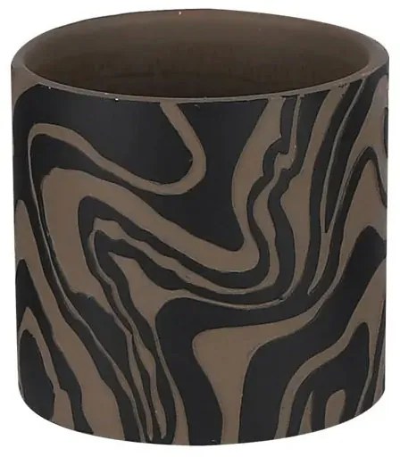 Κασπώ (Φ13.5x12.5) Marhome Μαύρο/Καφέ 06-24519