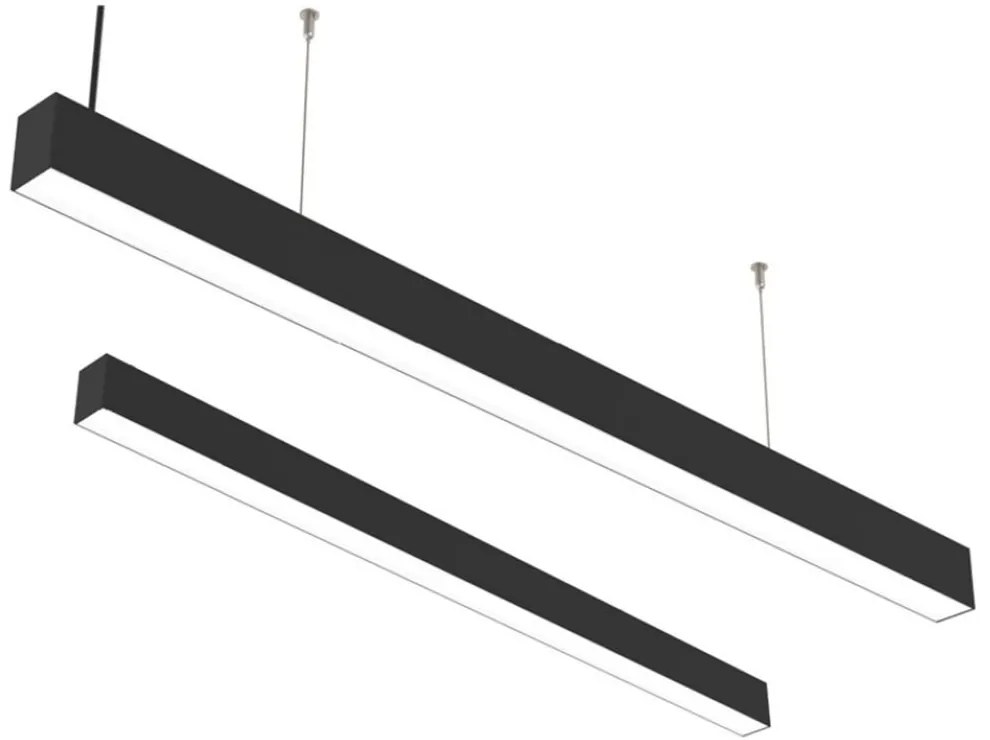 Φωτιστικό Οροφής - Ράγα 6072-180-BL Με Διακόπτη 180x5cm Led 7200Lm 60W 3CCT Black Inlight