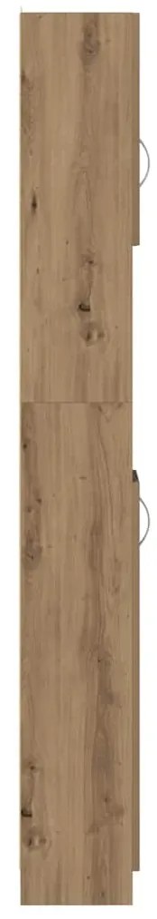 vidaXL Ντουλάπι Μπάνιου Αρτισιανή Δρυς 32x25,5x190 εκ. Επεξ. Ξύλο