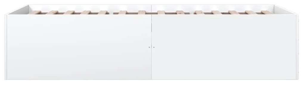 Πλαίσιο Κρεβατιού Λευκό 100 x 200 εκ. Επεξεργ. Ξύλο - Λευκό