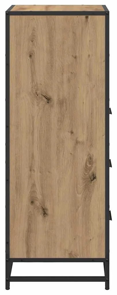 vidaXL Ντουλάπι Μπάνιου με συρτάρι artisan δρυς 35 x 37.5 x 100 εκ.