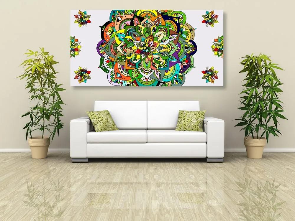 Εικόνα πράσινο Mandala - 100x50