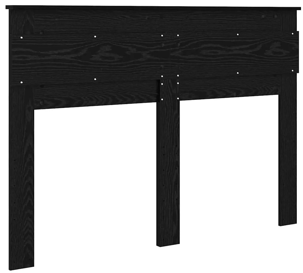 vidaXL Κεφαλάρι με κεφαλάρι Μαύρη Οξυά 160 cm Επεξεργασμένο ξύλο