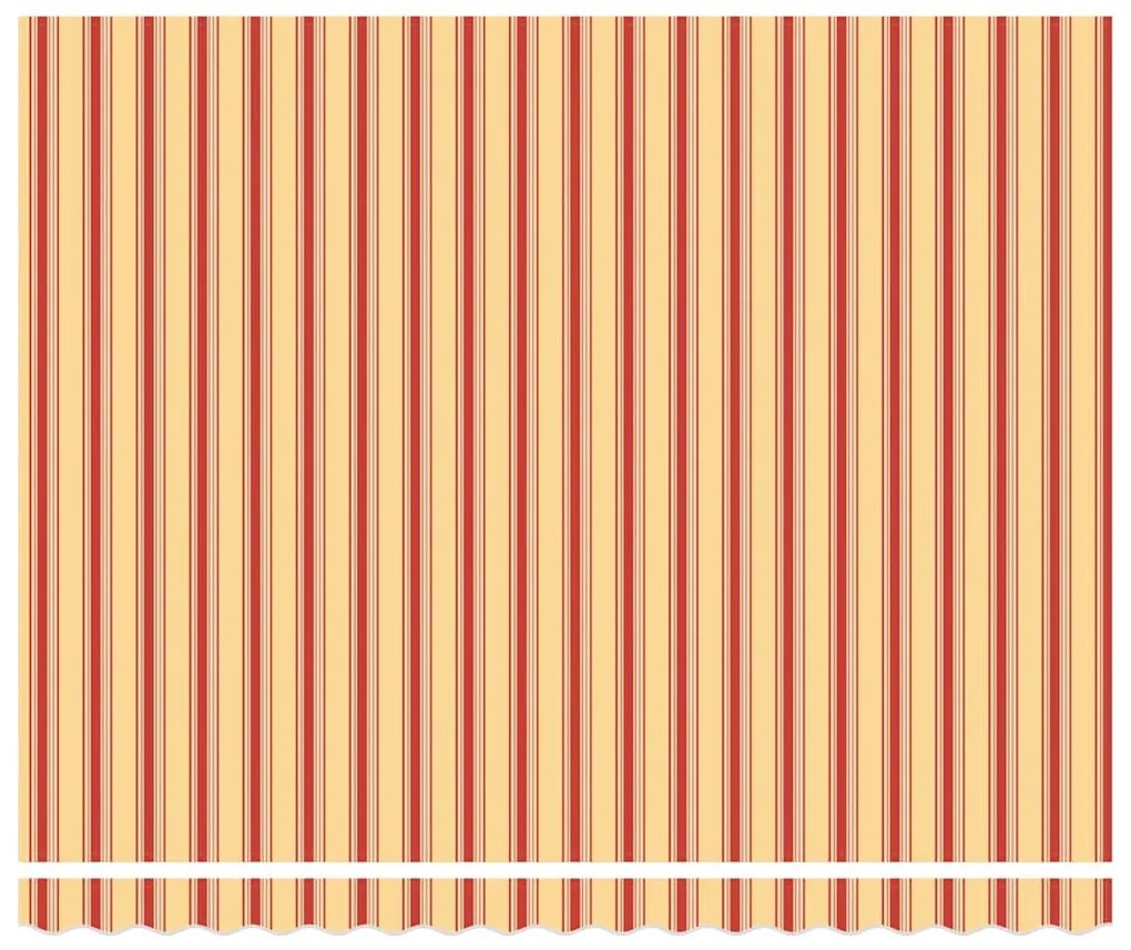 vidaXL Ύφασμα Ομπρέλας Κίτρινο και Πορτοκαλί 400 x 300 εκ Πολυεστέρας