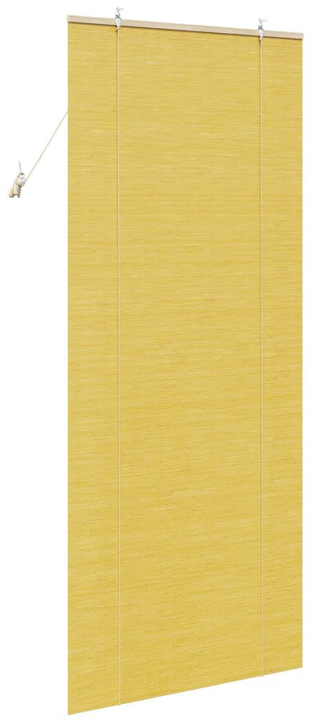 vidaXL Ρολά και Σκίες Παραθύρων Κίτρινο 90 x 220 cm Μπαμπού