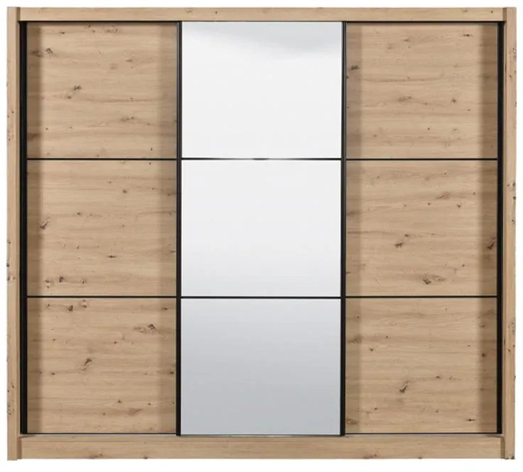 Ντουλάπα Navara με Καθρέφτη 245 OG Artisan Oak 242x60x215,5 εκ. 242x60x215.5 εκ.