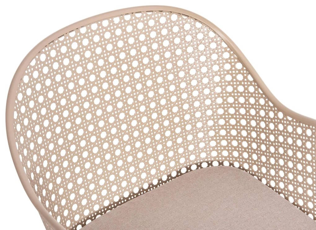 Καρέκλα - Πολυθρόνα OREGO C6268.03 Καπουτσίνο Αλουμινίου με Μπέζ Μαξιλάρι 58x55x83Υεκ. 58x55x83 εκ.