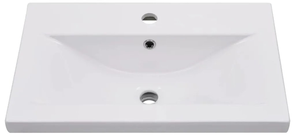 vidaXL Νιπτήρας Ένθετος Λευκός 61 x 39,5 x 18,5 εκ. Κεραμικός
