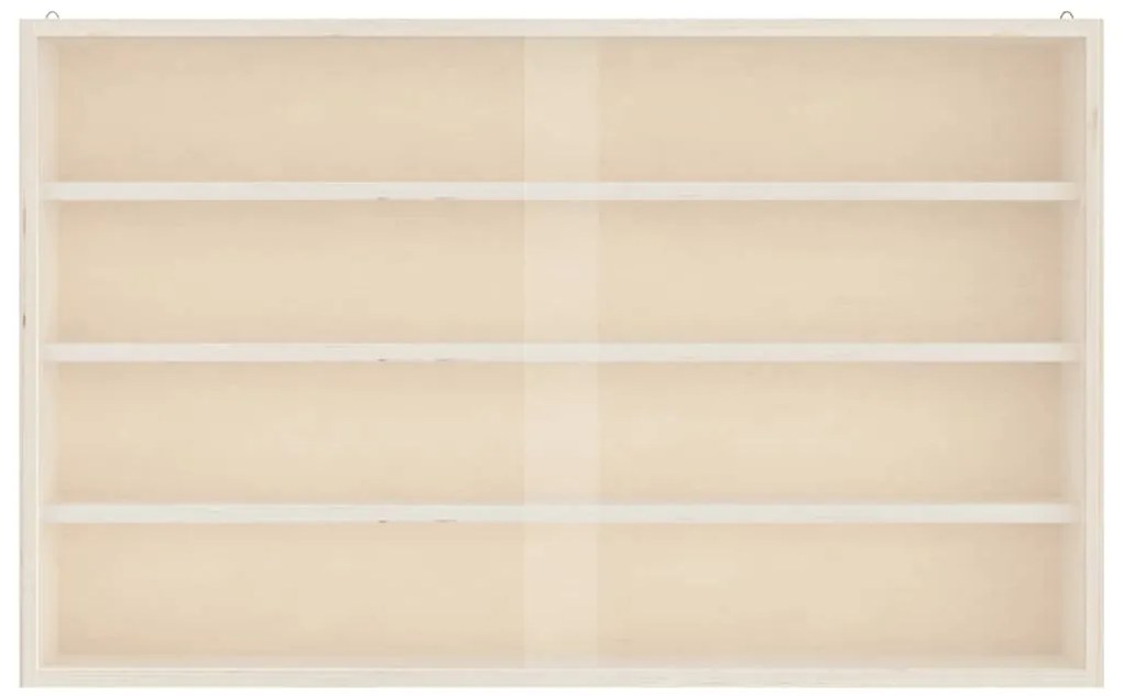 vidaXL Ξύλινη συλλεκτική βιτρίνα με πόρτες 60x8,5x37 εκ.