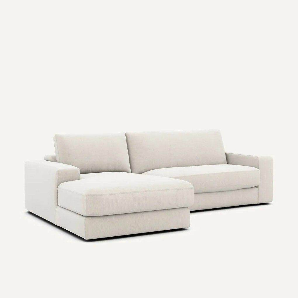 Γωνιακός καναπές από βελούδινο chenille ύφασμα, Skander