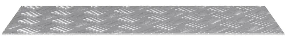 vidaXL Επιφάνειες Καρό 2 pcs Ασημί 70 x 30 cm Αλουμίνιο