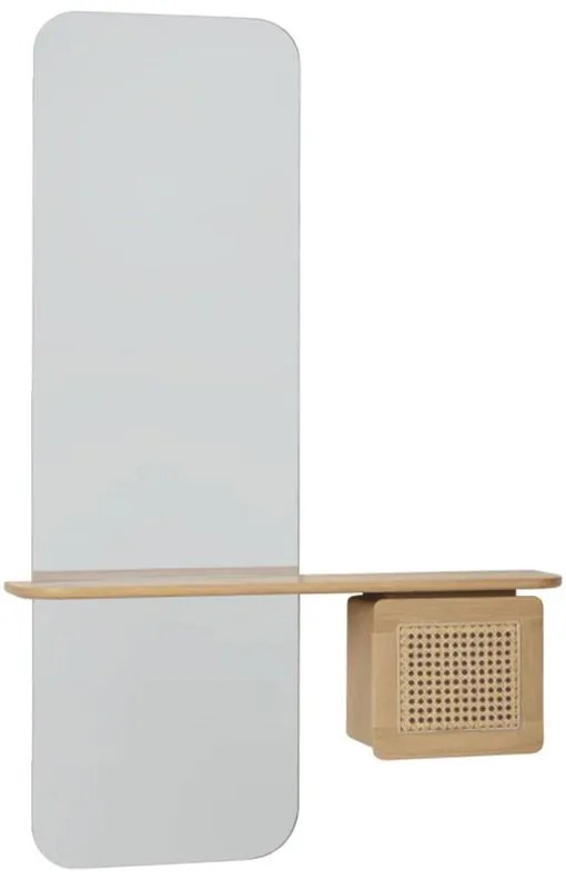 Καθρέπτης Τοίχου One More Look 5620C5620-12 78x15x118cm Oak Venetian Cane Umage