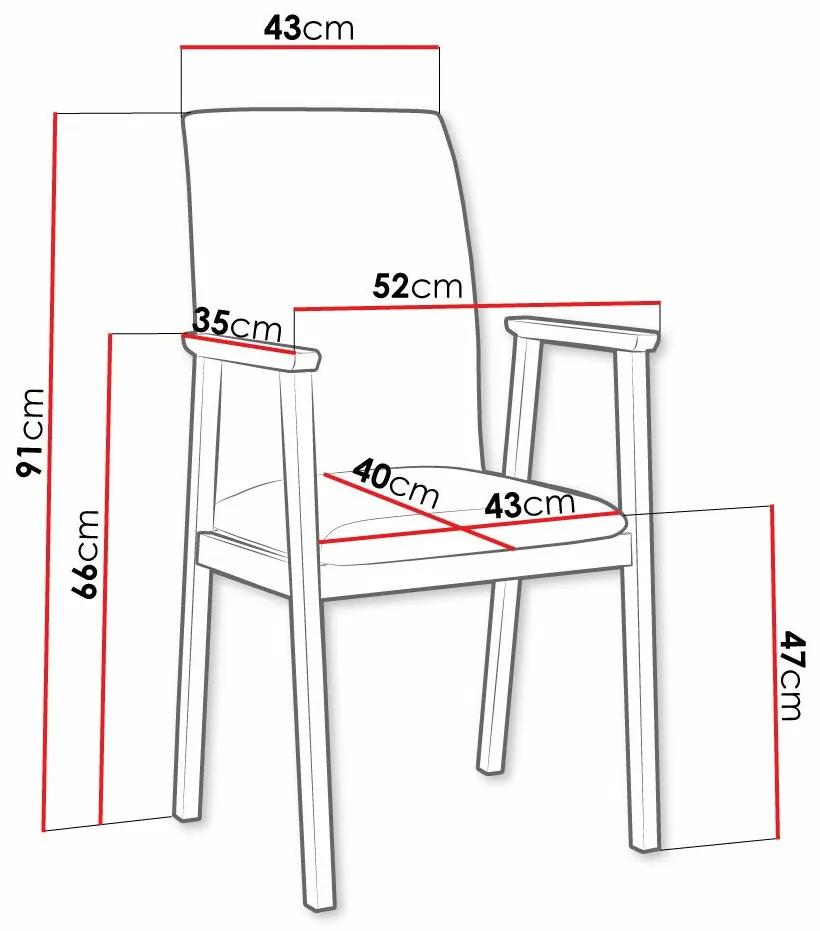 Καρέκλα Victorville 336, Μπλε, Sonoma οξιά, 91x43x40cm, 7 kg, Ταπισερί, Ξύλινα, Μπράτσα, Ξύλο: Σημύδα | Epipla1.gr