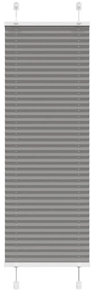 vidaXL Πλισέ περσίδα Ανθρακί 50x150 cm Πλάτος υφάσματος 49,4 cm