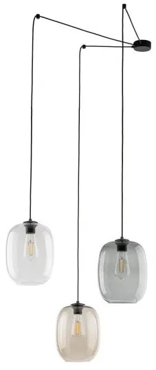 Κρεμαστό Φωτιστικό Οροφής 3xE27 15W IP20 Πολύχρωμο Eco 5972 TK Lighting-5972-Πολύχρωμο 5972