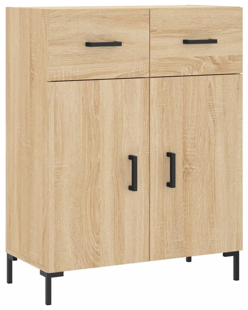 vidaXL Ντουλάπι Sonoma δρυς 69,5 x 34 x 180 εκ. από Επεξεργασμένο Ξύλο