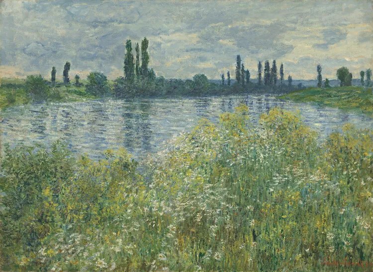 Αναπαραγωγή Banks of the Seine, Vétheuil (1880), Claude Monet