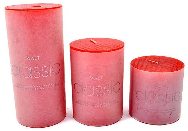 Κερί 373-18-232 SH 7x15cm Red Σετ 2τμχ Paraffin