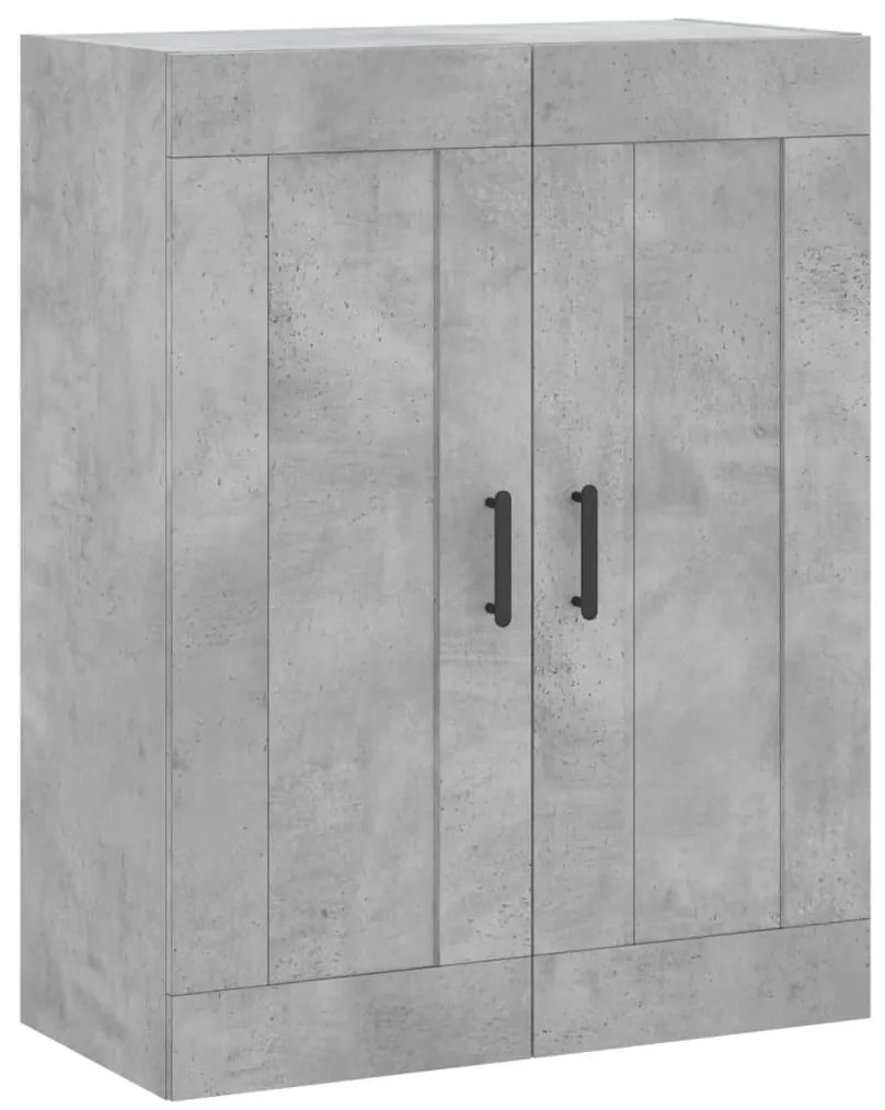 vidaXL Ντουλάπι Επιτοίχιο Γκρι Σκυροδεμ. 69,5x34x90 εκ. Επεξεργ. Ξύλο