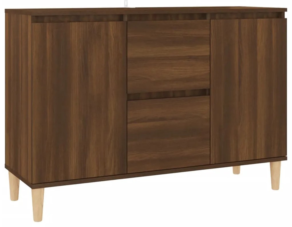 vidaXL Μπουφές Καφέ Δρυς 101 x 35 x 70 εκ. από Επεξεργασμένο Ξύλο