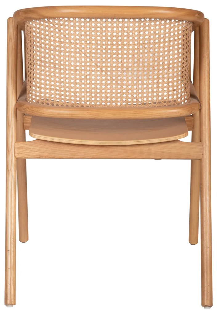 Πολυθρόνα Kenlee Φράξινος Και Φυσικο Rattan Rattan Σε Φυσικο 57,5x55x81Yεκ.