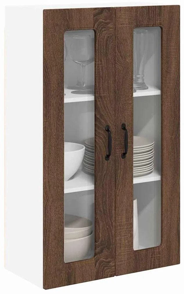 vidaXL Ντουλάπα Κουζίνας με ράφι Καφέ δρυς 60 x 31 x 100 εκ.