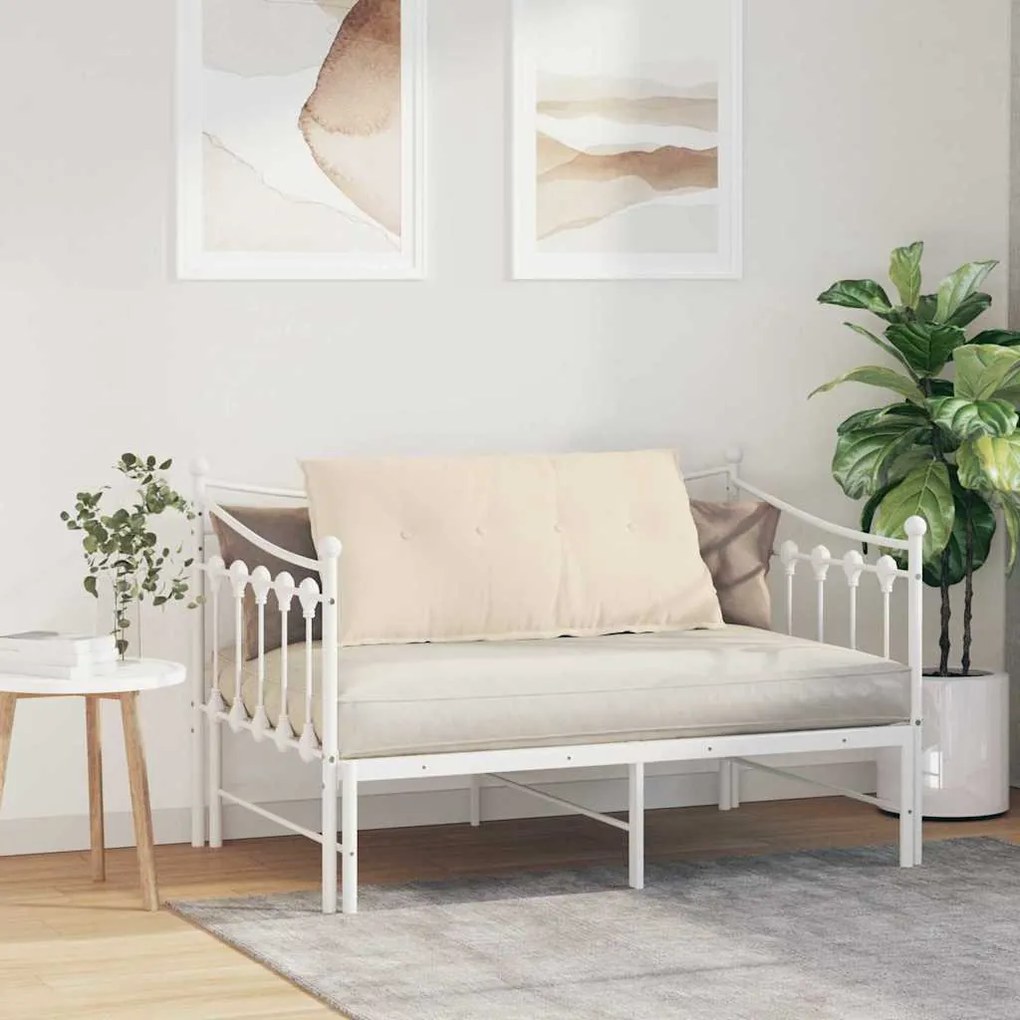 vidaXL Μαξιλάρι Πλάτης Μπεζ 100 x 50 cm Ύφασμα Μικροΐνας