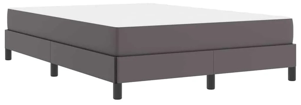 vidaXL Κρεβάτι Άλλο Γκρι 140 x 190 cm Τεχνητό δέρμα