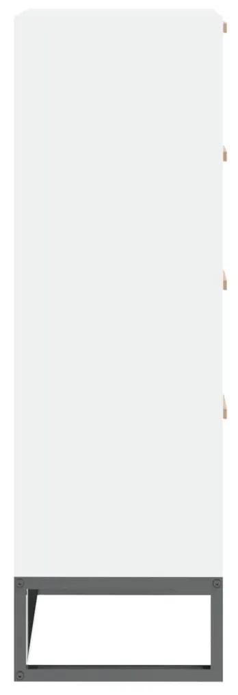 vidaXL Συρταριέρα Λευκή 40 x 30 x 95 εκ. από Επεξεργασμένο Ξύλο