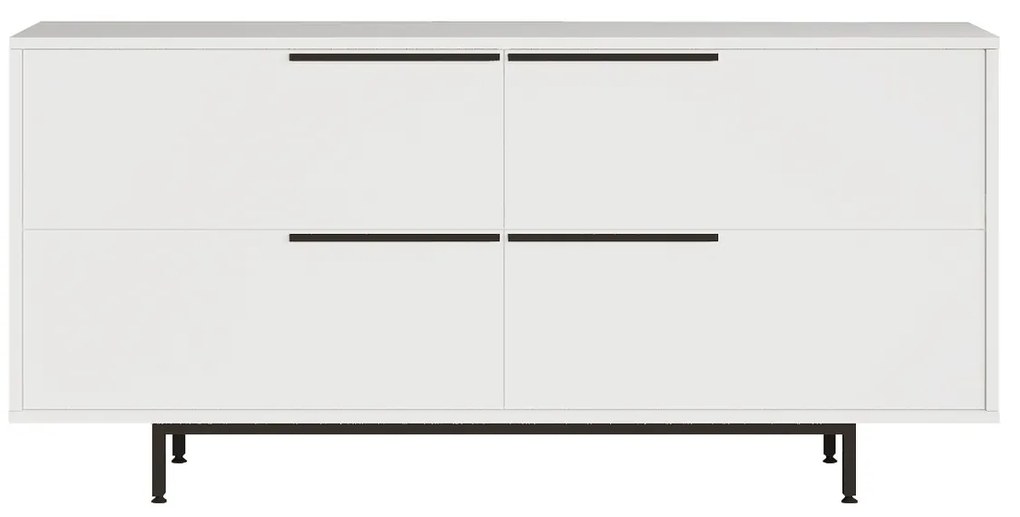 Μπουφές ArteLibre CARTMEL Λευκό Μοριοσανίδα/Μέταλλο 44.5x160x74.3cm-15350005